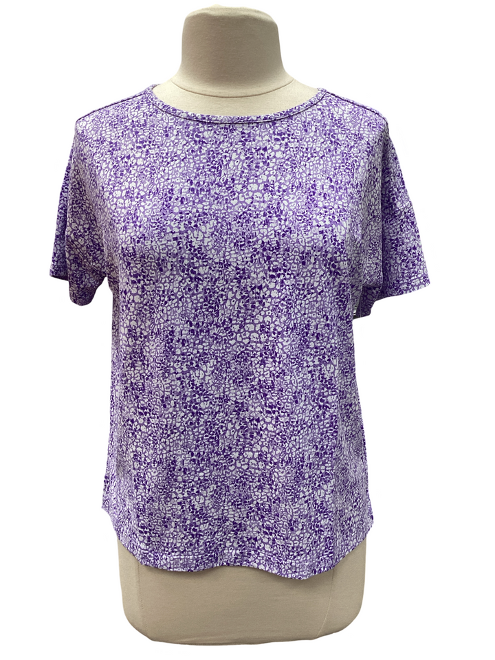 IBKUL Purple Print Short Pajama Set- Small