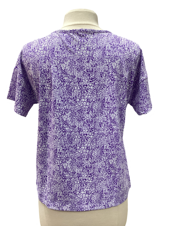 IBKUL Purple Print Short Pajama Set- Small