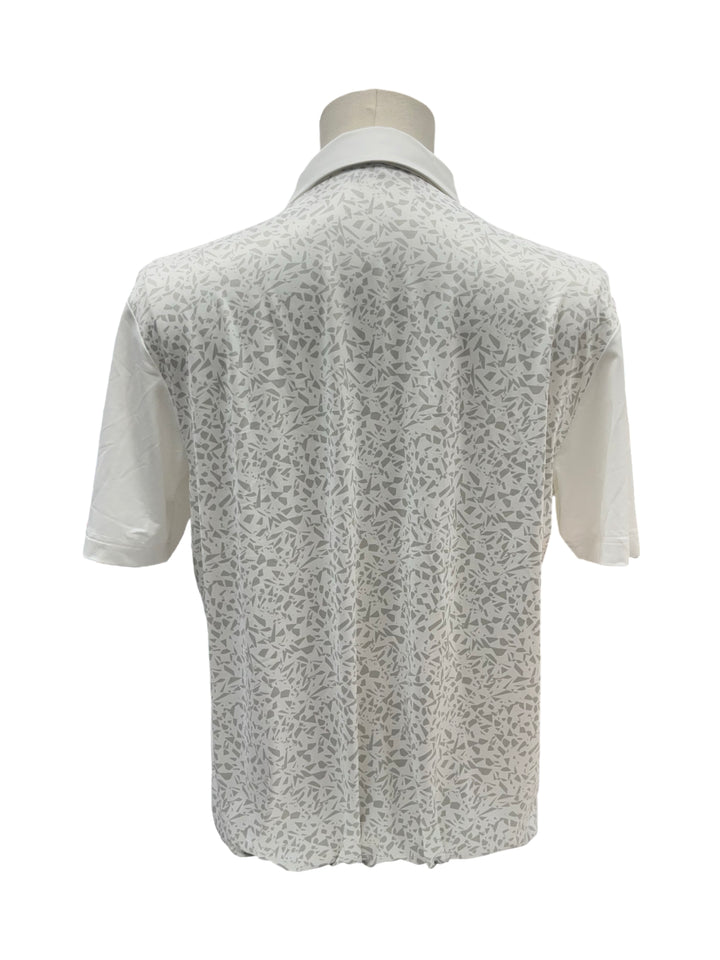 Mens Levelwear Spry Polo Top - White - Medium (FINAL SALE ITEM)