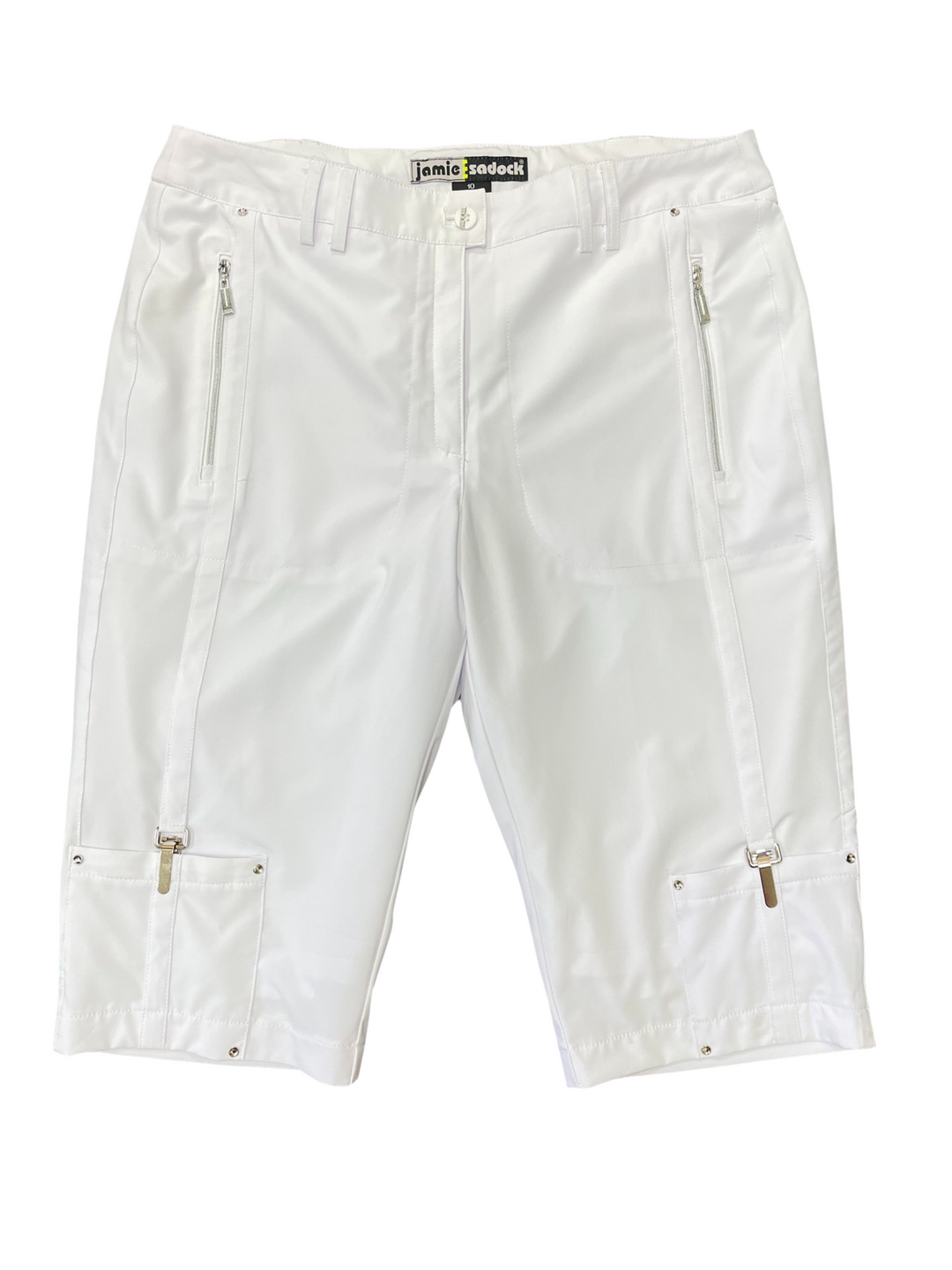 Jamie Sadock Air Wear 14.5" Knee Capri - White - Size 10 - Skorzie