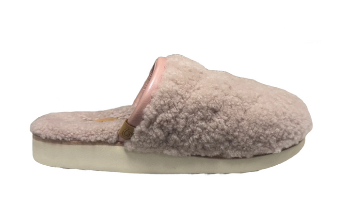OluKai Ladies Pūpū Mua Slippers - Pink Sea Salt - Size 6 - Skorzie