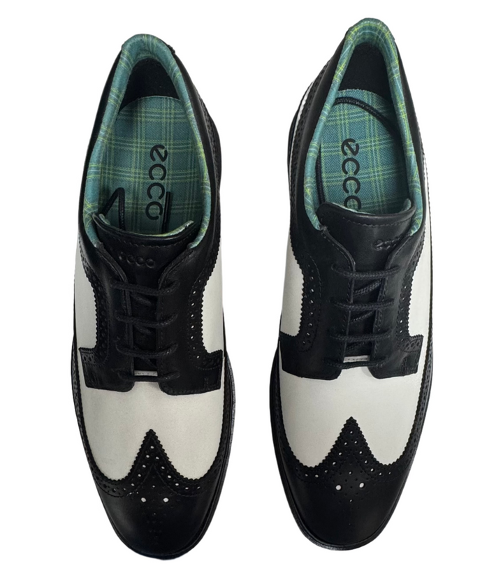 ECCO Golf Classic Hybrid Kiltie Edition - Black/White - Size 9-9.5 - Skorzie