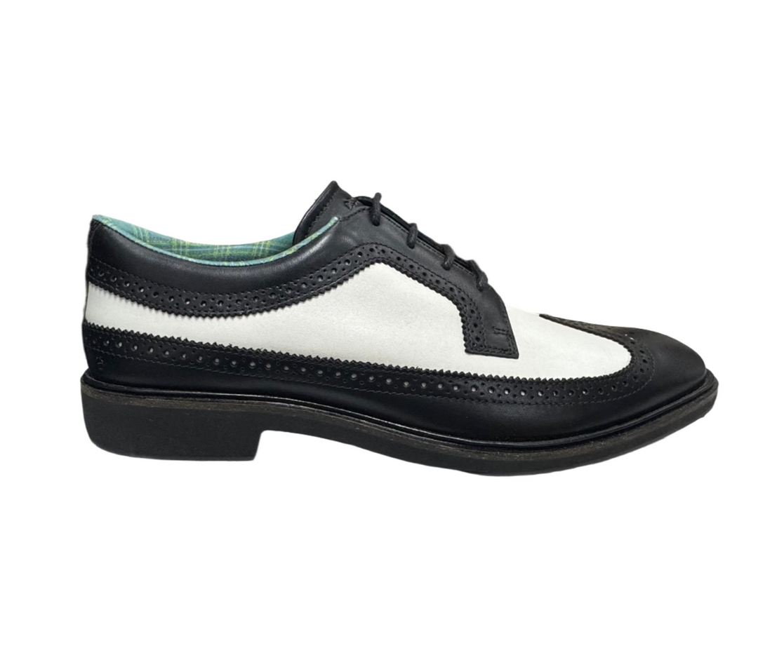 ECCO Golf Classic Hybrid Kiltie Edition - Black/White - Size 9-9.5 - Skorzie