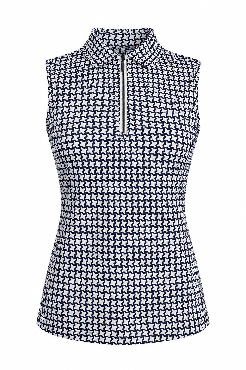 GGblue Elina Ice Sleeveless- Navy Houndstooth- Medium - Skorzie