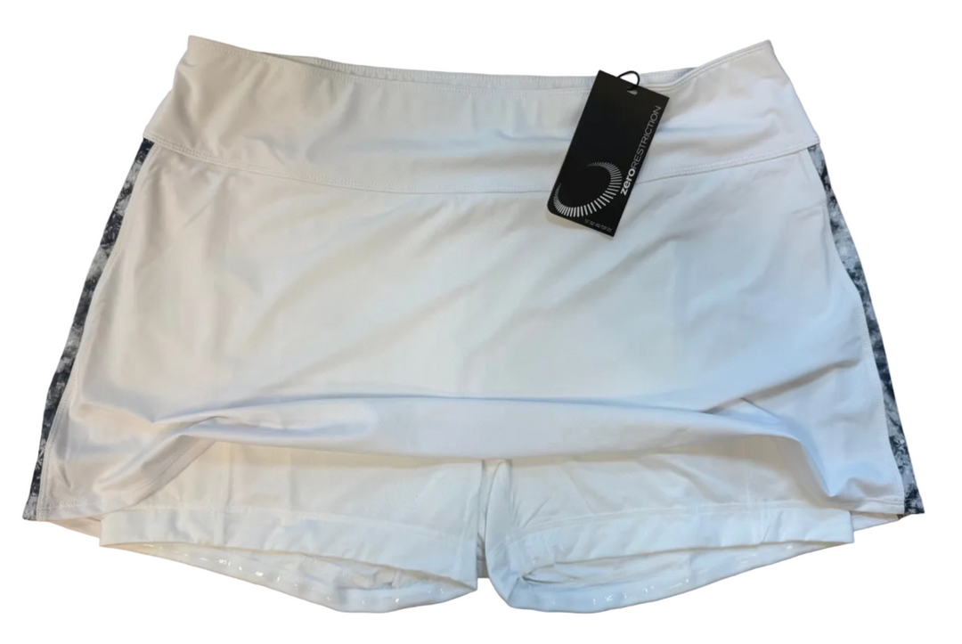 Zero Restriction Susie Skort (15") - White - X-Large - Skorzie