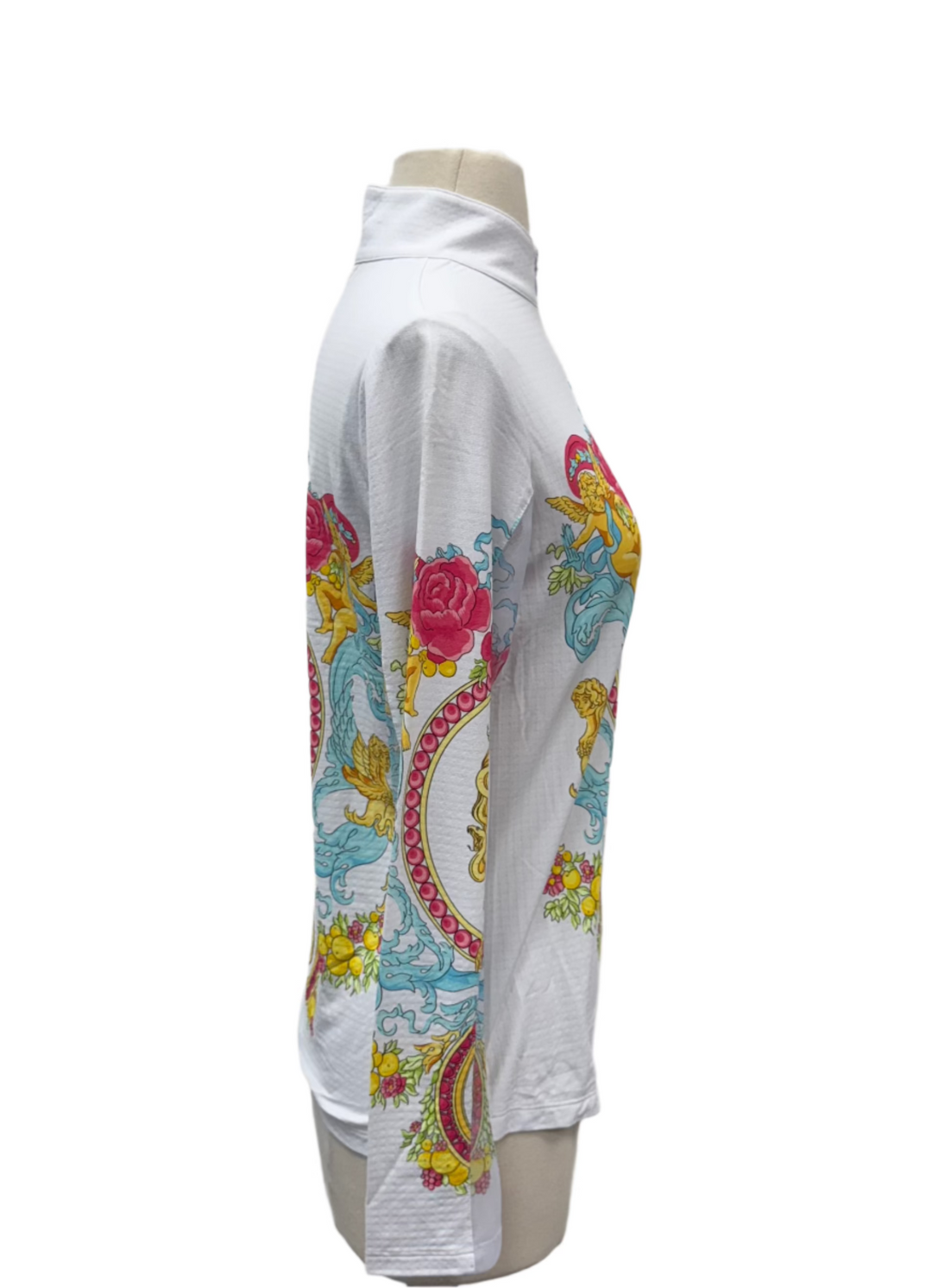 IBKUL Medusa Long Sleeve Hoody - White - Small - Skorzie