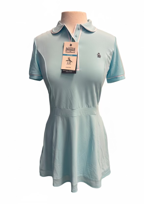 Penguin Women's Castaway Blue Tennis Dress - Small - Skorzie