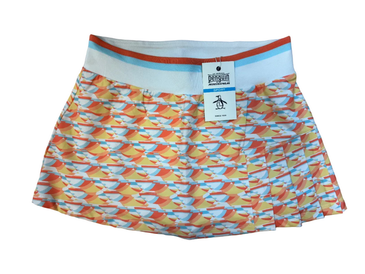 Penguin Women's Orange Patterened Skort - Small - Skorzie