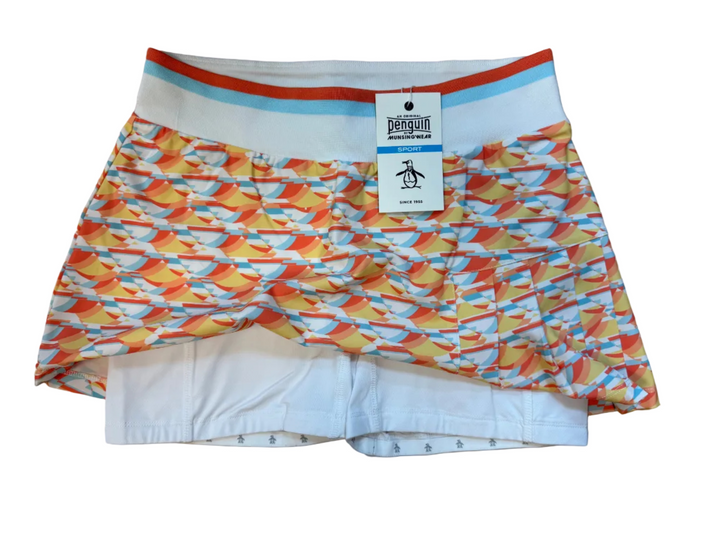 Penguin Women's Orange Patterened Skort - Small - Skorzie