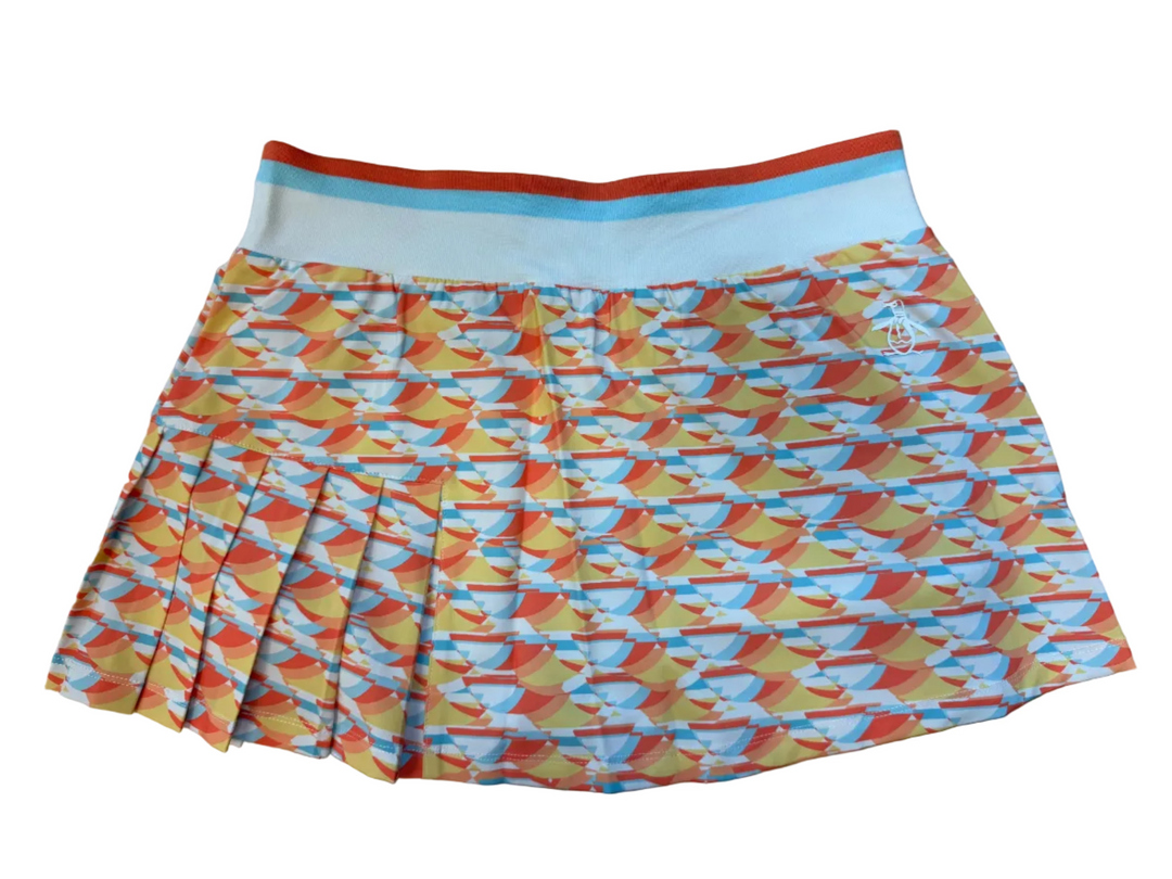 Penguin Women's Orange Patterened Skort - Small - Skorzie
