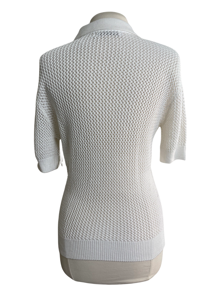 GGblue Knit Short Sleeve Polo Sweater - Skorzie
