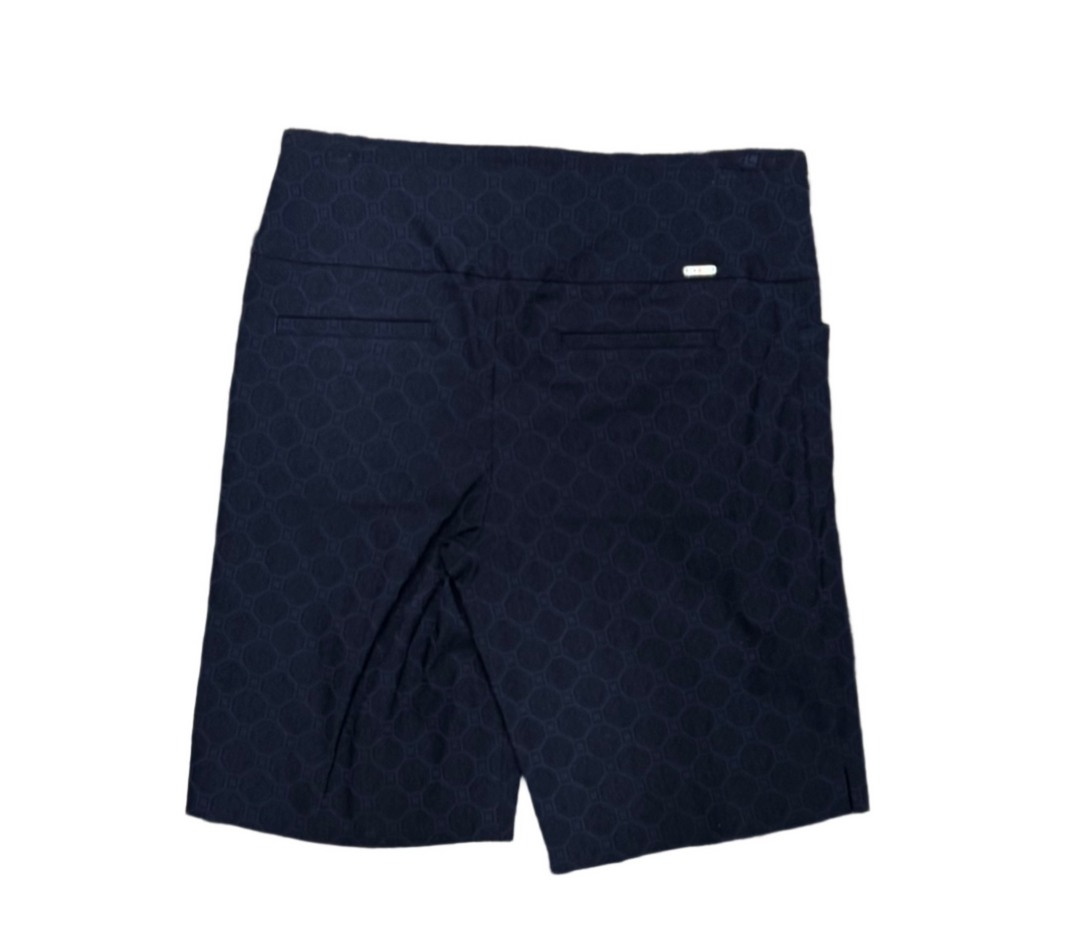 Swing Control Women’s Techno Stretch Printed Golf Short - Navy - Skorzie
