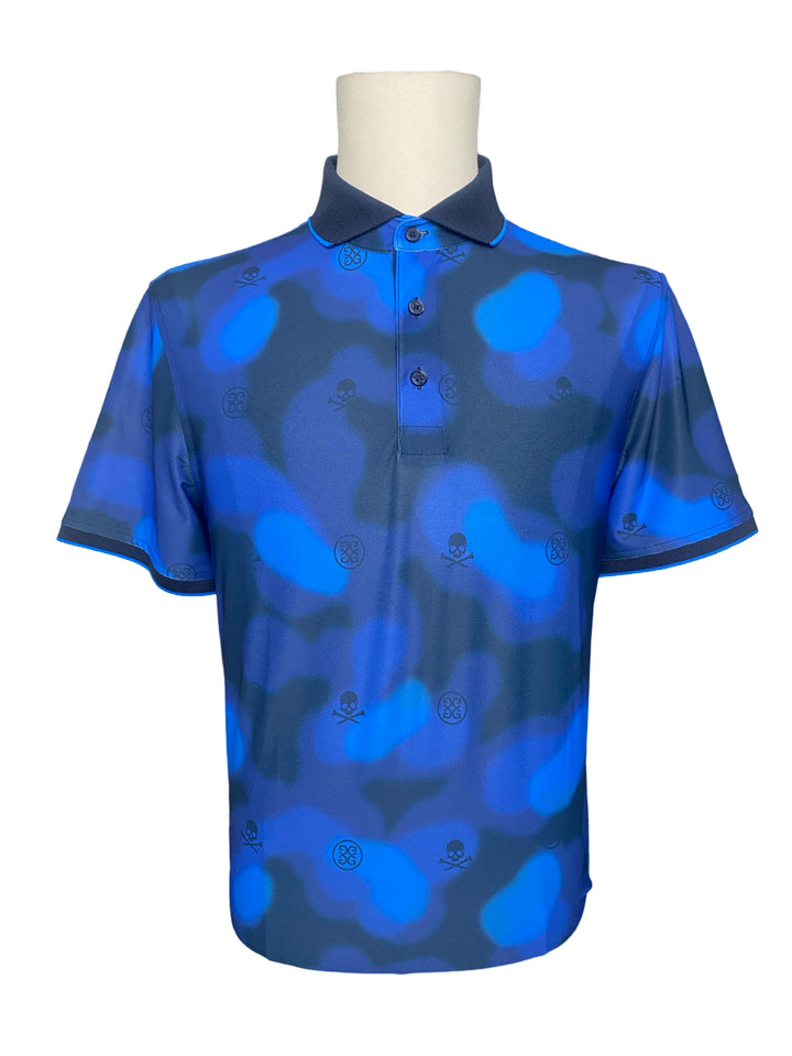 G/FORE MEN'S BLUR ICON CAMO TECH PIQUÉ POLO- MEDIUM