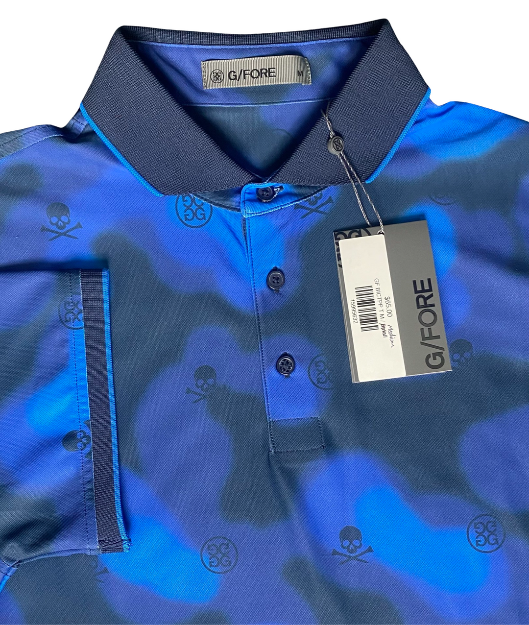 G/FORE MEN'S BLUR ICON CAMO TECH PIQUÉ POLO- MEDIUM