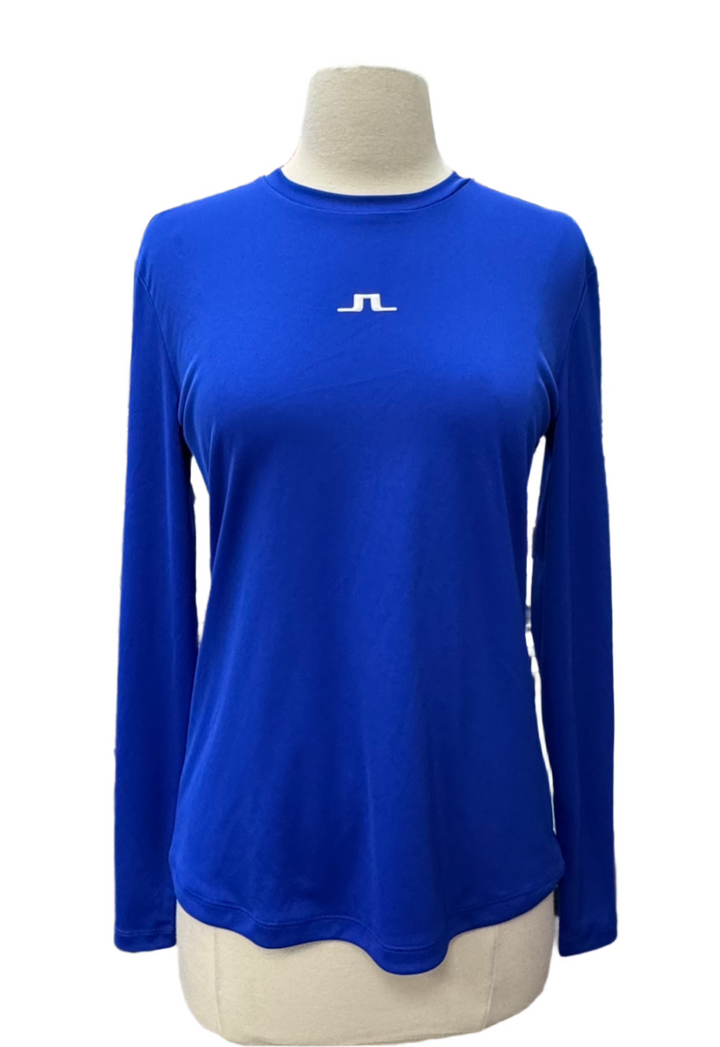 J.Lindeberg Ada Long-Sleeve T-shirt - Club Blue - Medium - Skorzie