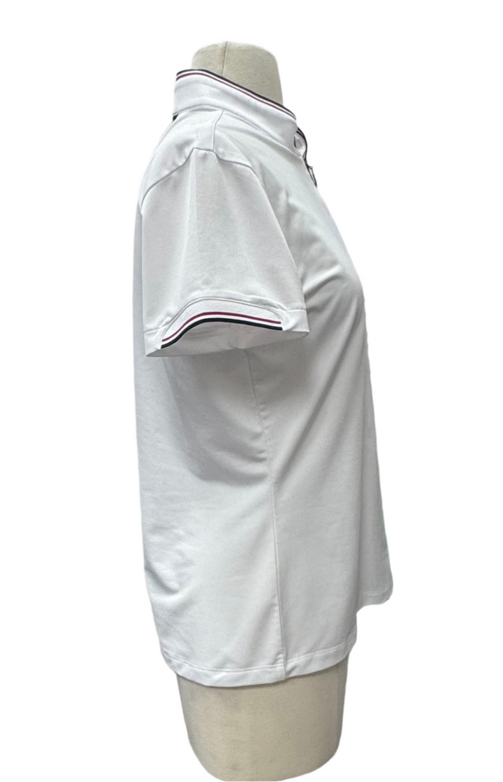 Greg Norman Gibson Color Blocked Golf Polo - White - Medium - Skorzie