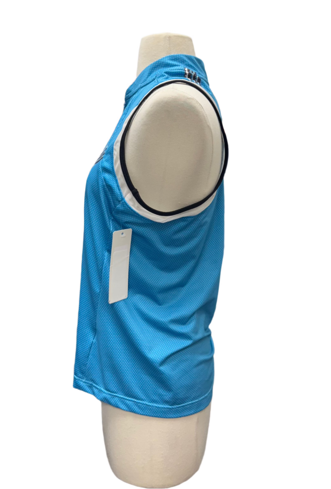 Lucky in Love Sleeveless Polka Dot Top - Blue - Small (FINAL SALE ITEM) - Skorzie