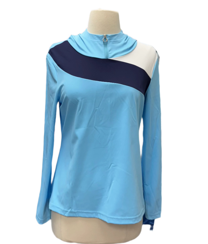 Kinona Layer It Up Long Sleeve Hoodie - Light Blue - Small - Skorzie