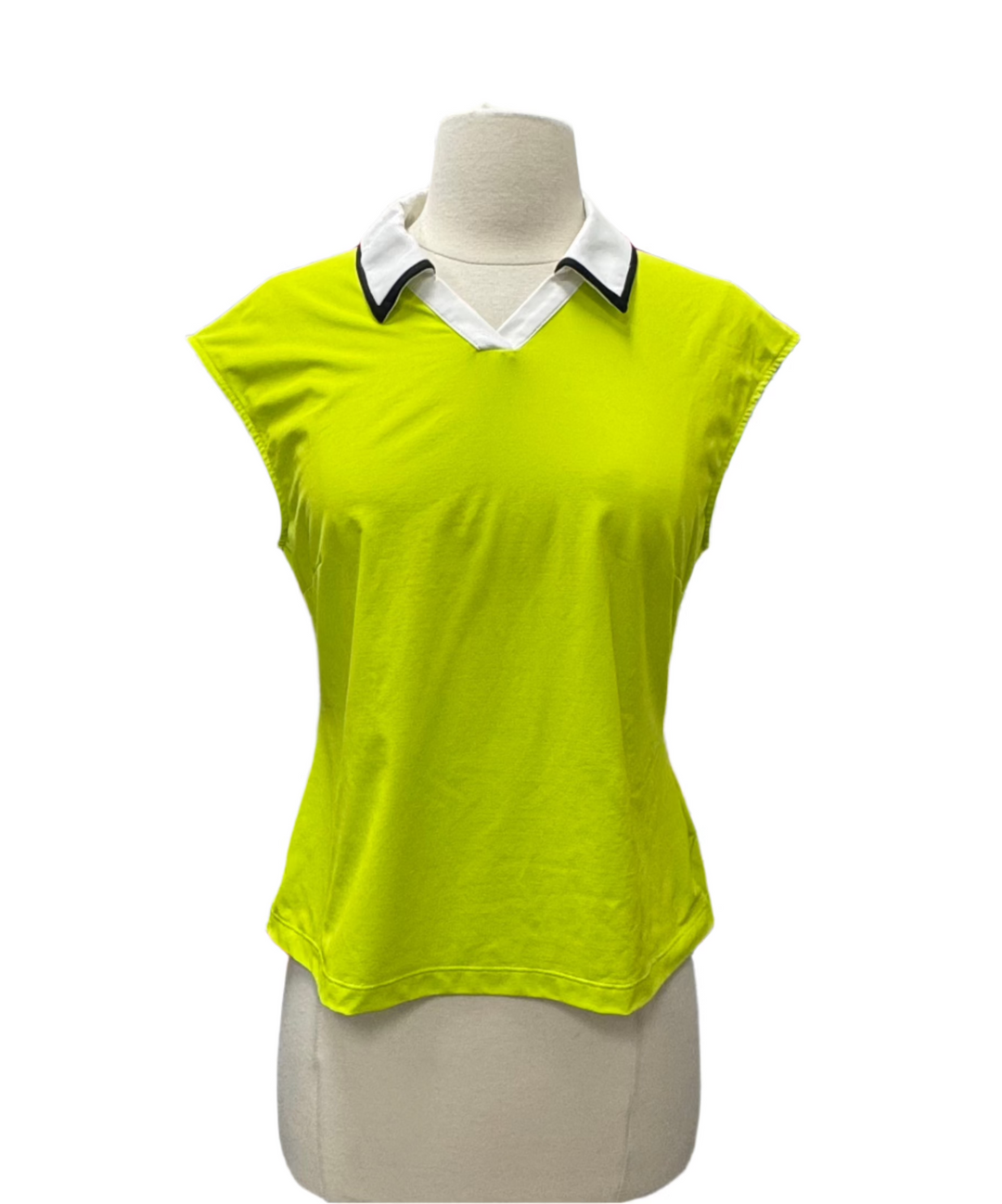 Kinona V-Neck Sleeveless Polo- Green - Small - Skorzie