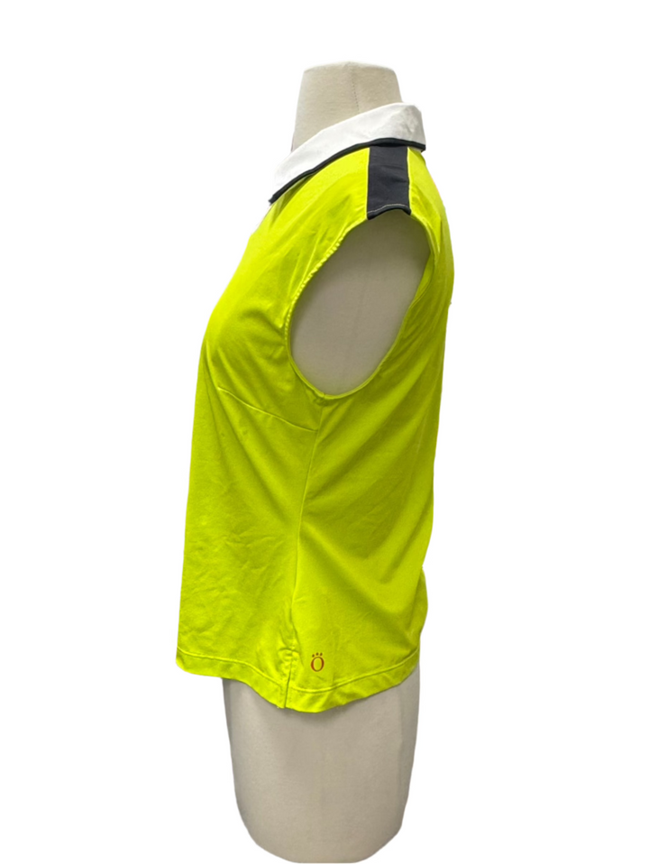 Kinona V-Neck Sleeveless Polo- Green - Small - Skorzie