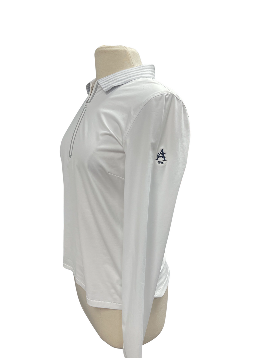 G/FORE Featherweight Longsleeve Polo - White