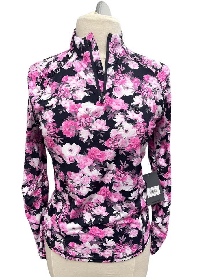 G/FORE Photo Floral Long Sleeve 1/4 Zip - Small