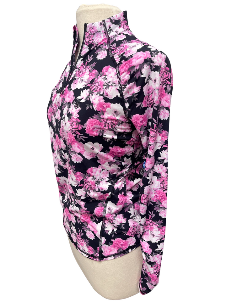 G/FORE Photo Floral Long Sleeve 1/4 Zip - Small