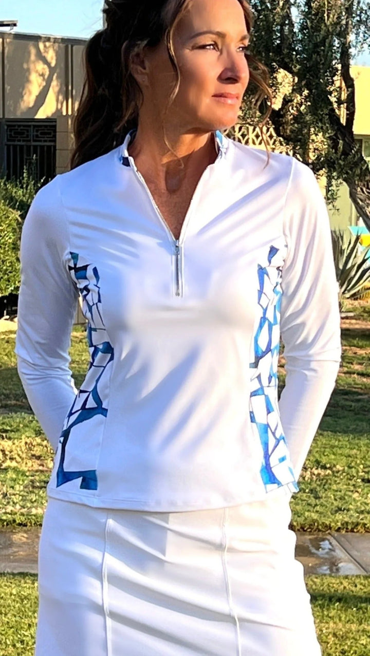 Amy Sport Katelyn 2.0 Long Sleeved Top- Sky Combo