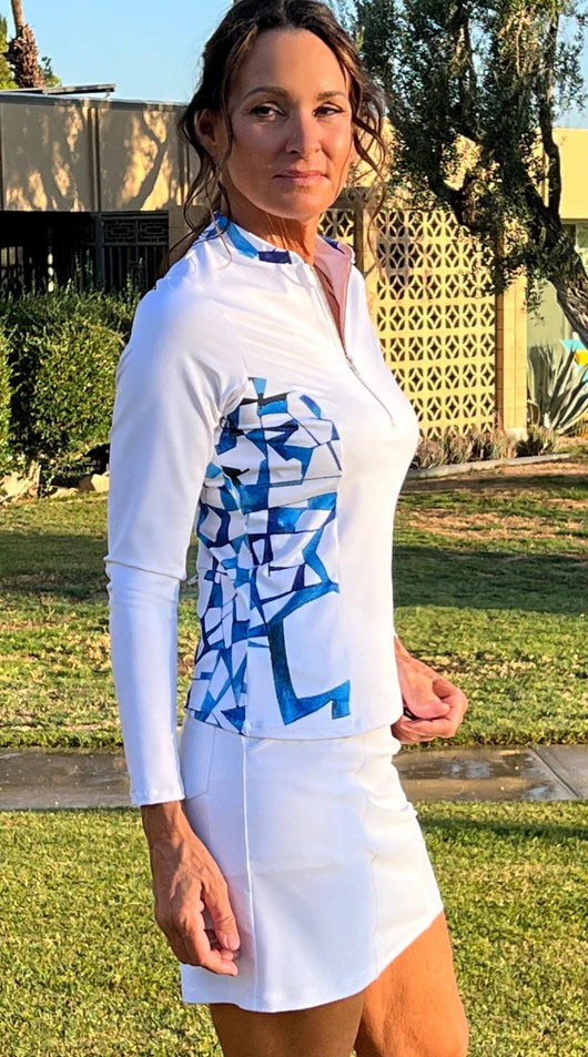 Amy Sport Katelyn 2.0 Long Sleeved Top- Sky Combo