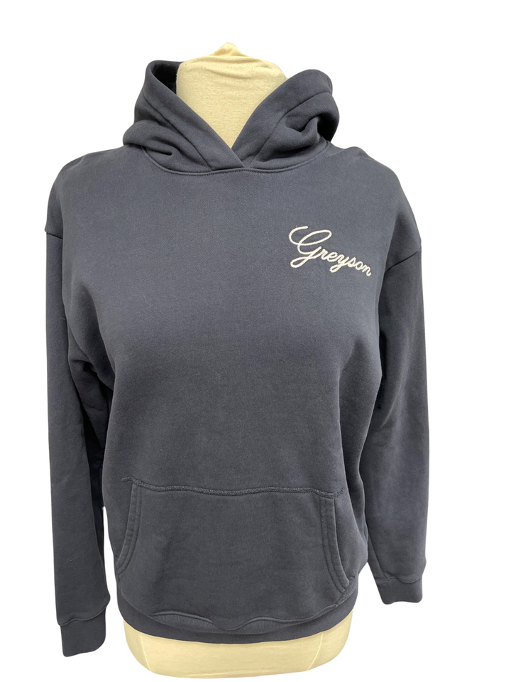 Greyson Navy Blue Hoodie- Small - Skorzie