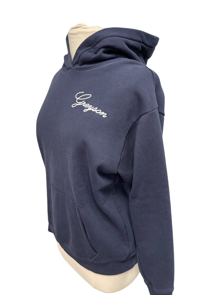 Greyson Navy Blue Hoodie- Small - Skorzie