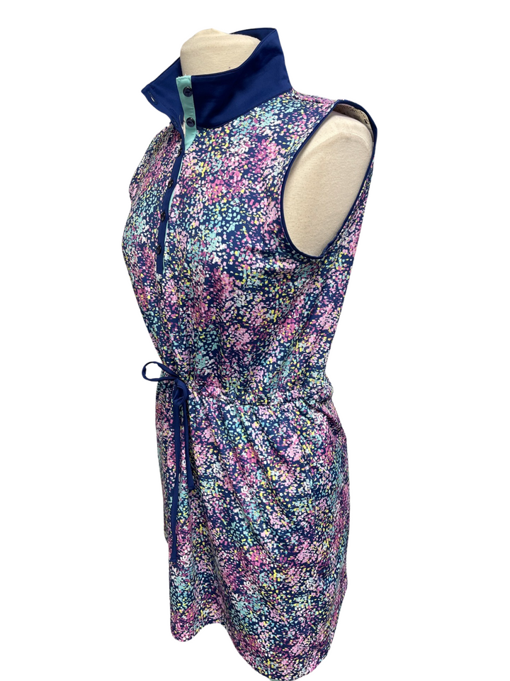 EP New York Sleeveless Multi Confetti Print Dress- Medium