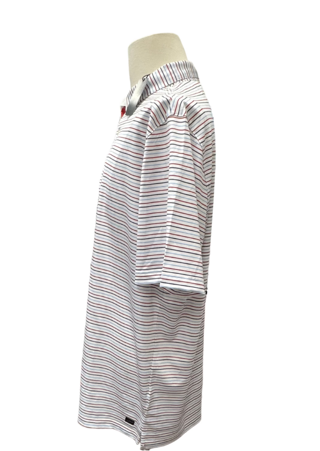 Greg Norman ML75 Stripe Polo - White - Large - Skorzie