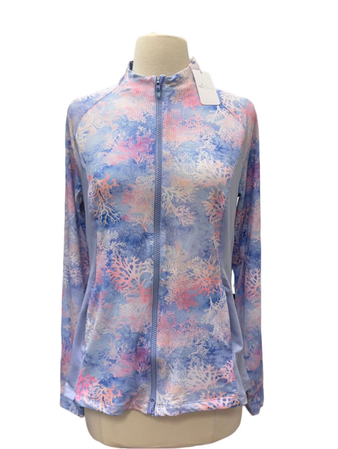 Greg Norman Long Sleeve Zip - Lilac Crest - Medium - Skorzie