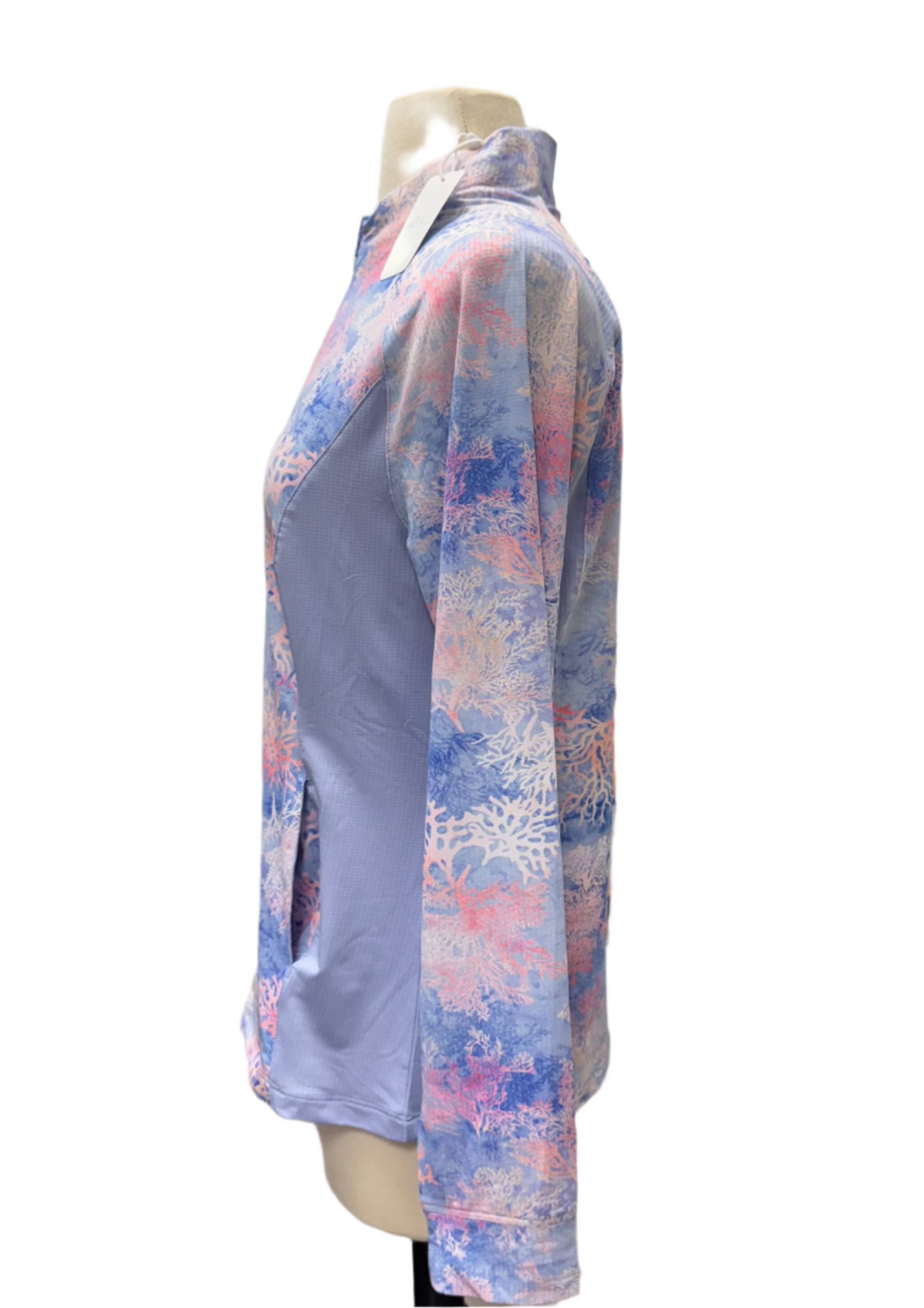 Greg Norman Long Sleeve Zip - Lilac Crest - Medium - Skorzie