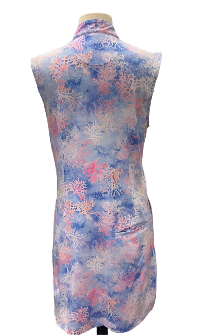 Greg Norman Zip Dress - Lilac Crest - Medium - Skorzie