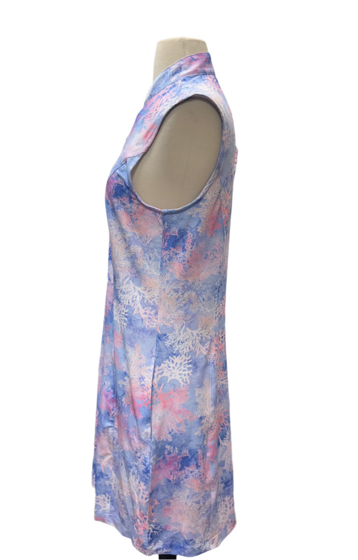 Greg Norman Zip Dress - Lilac Crest - Medium - Skorzie