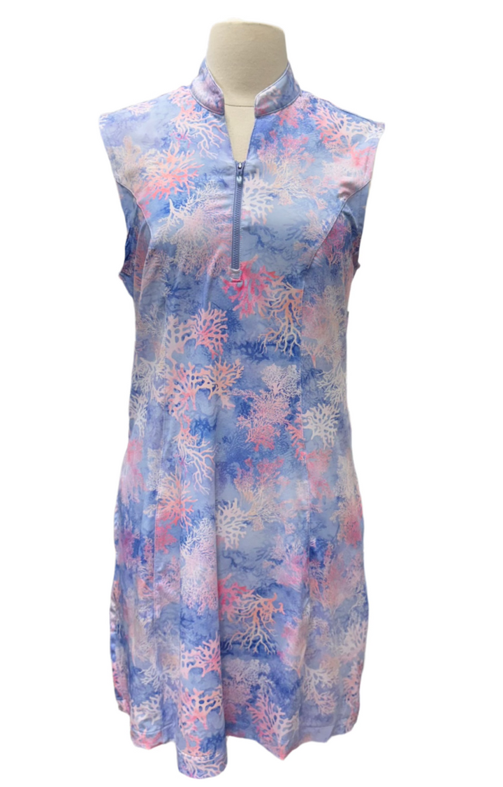 Greg Norman Zip Dress - Lilac Crest - Medium - Skorzie