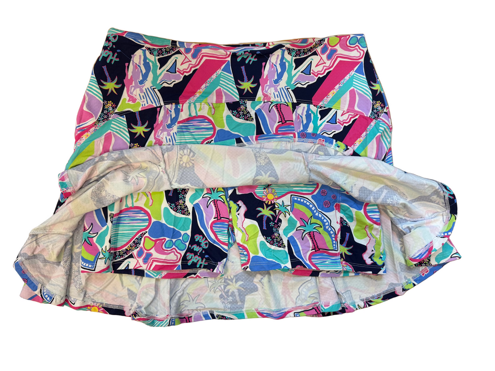 G-Lifestyle Flare Godet Skort - Navy Golfer - Skorzie