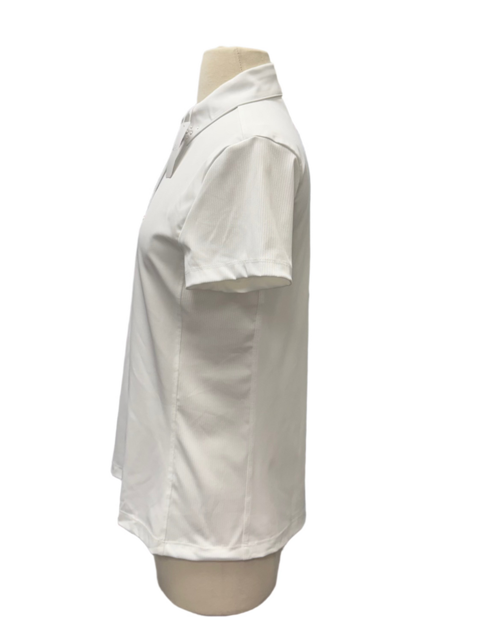 Greg Norman Pearl Studded Polo - White - Medium - Skorzie