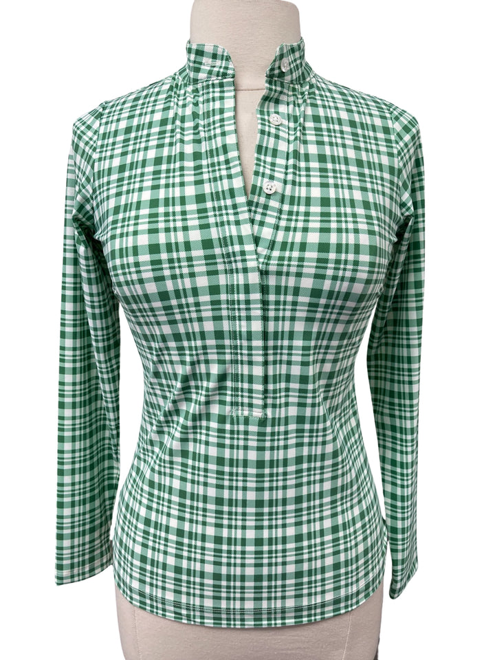 Jayebird Susie Long Sleeve Top - Green Plaid - Skorzie