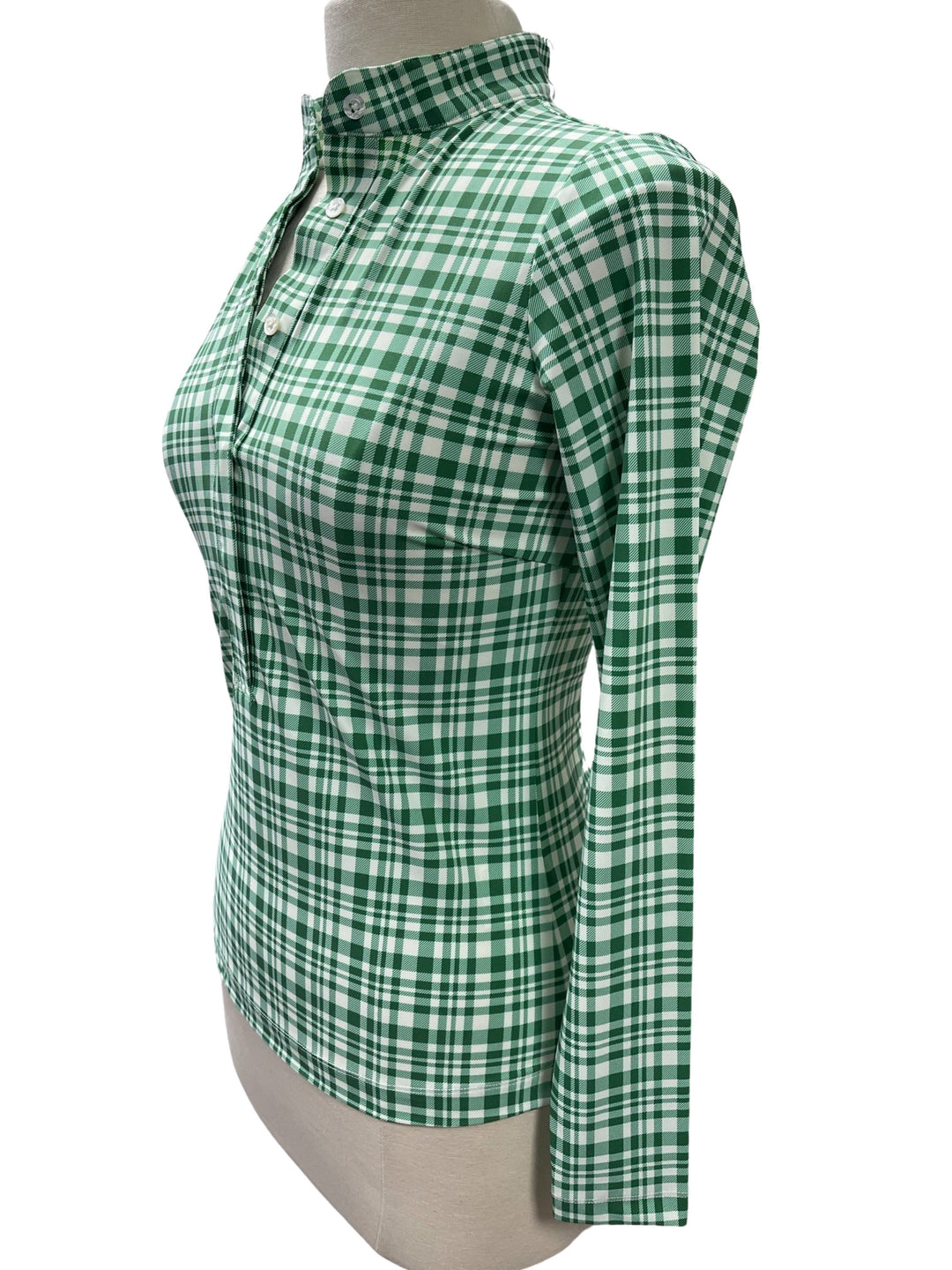 Jayebird Susie Long Sleeve Top - Green Plaid - Skorzie