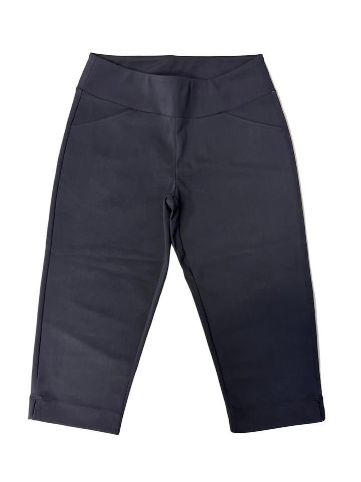 G-Lifestyle Stretch Performance Golf Capris - Black - Skorzie