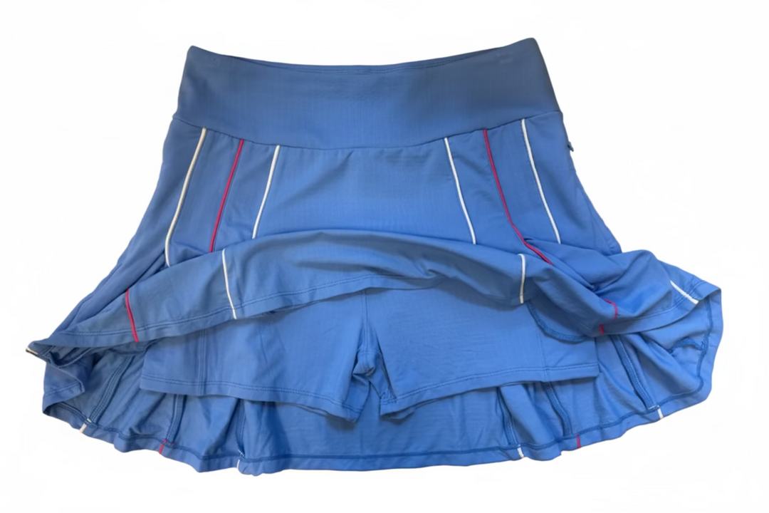 G-Lifestyle Peri Flare Skort with Piping (16") - Small - Skorzie