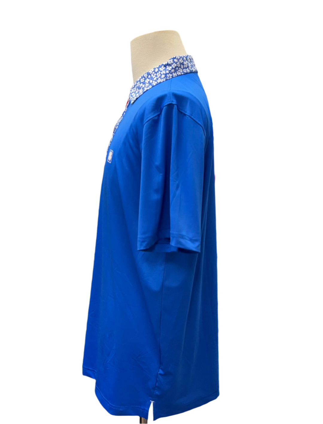 Black Clover Men's Lucky Flower Polo - Royal Blue - Large - Skorzie