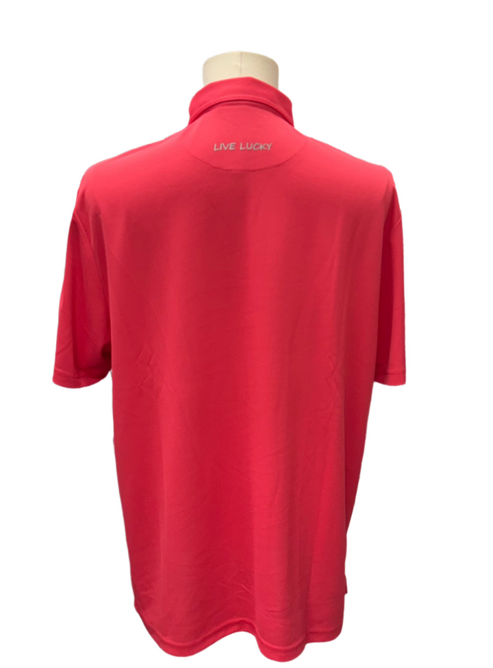 Black Clover Men's Brooks Polo - Paradise Pink - Large - Skorzie
