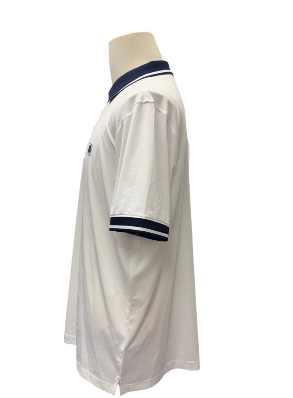 Black Clover Men's Lincoln Polo - White/Navy - Large - Skorzie