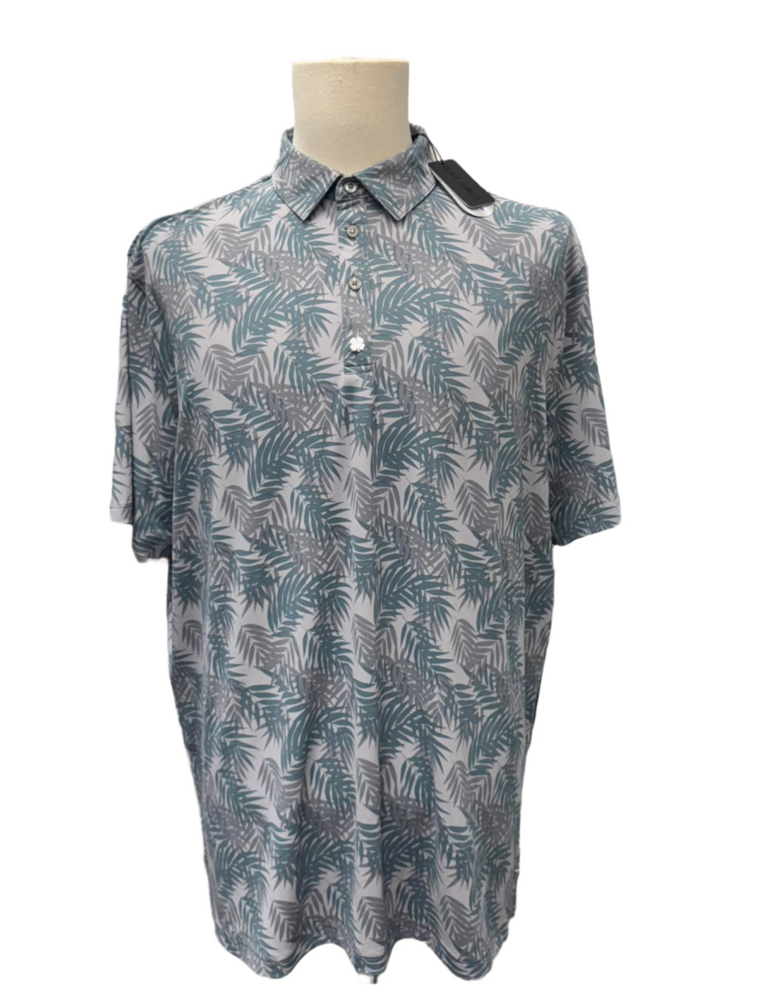 Black Clover Men's Presley Polo - Grey - Large - Skorzie