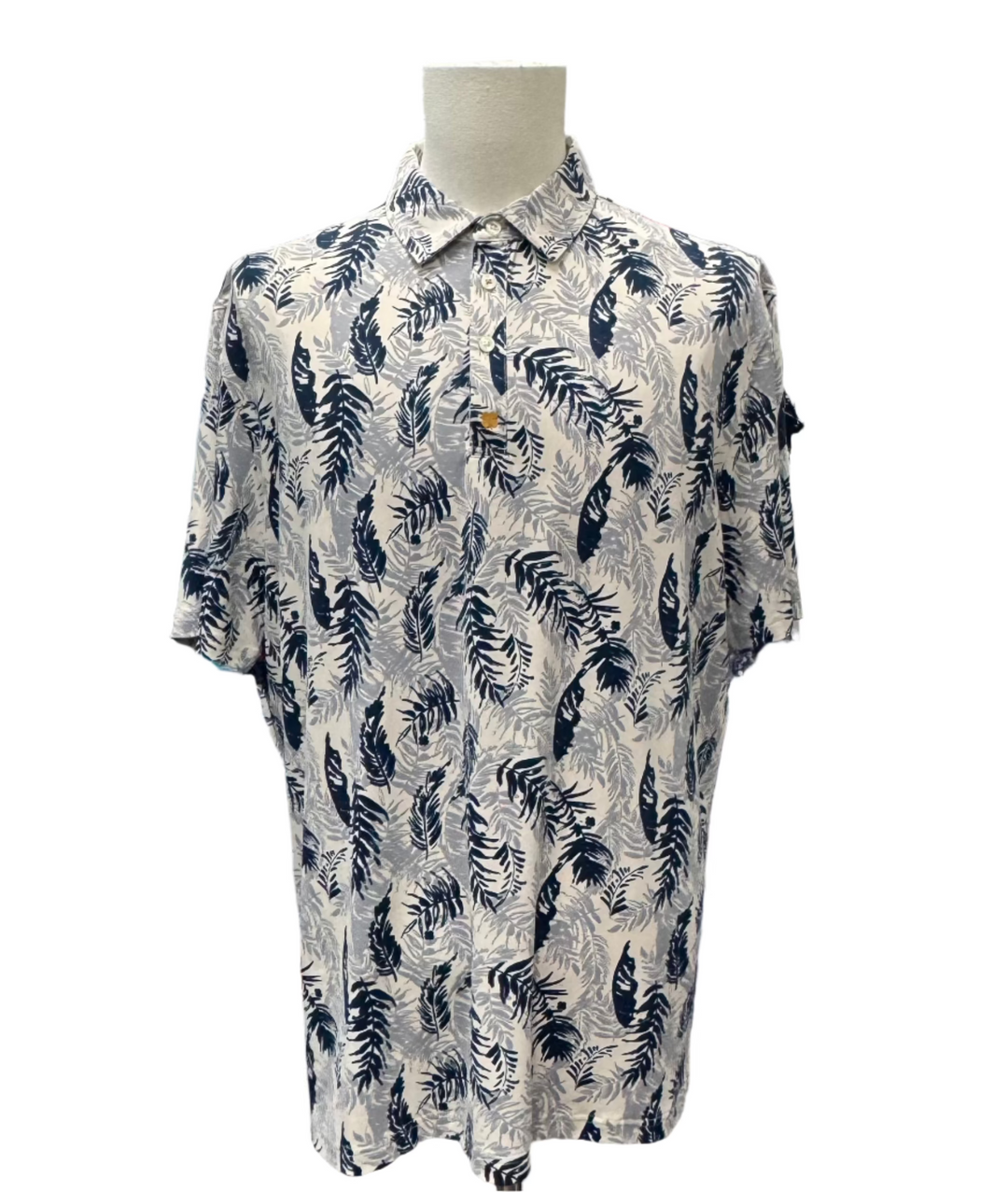 Black Clover Men's Hidden Clover Polo - Navy - Large - Skorzie