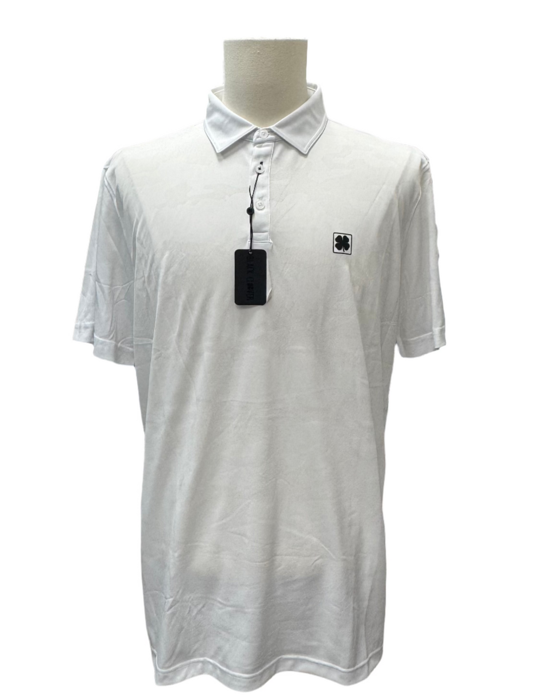 Black Clover Men's Camo Polo - White - Large - Skorzie